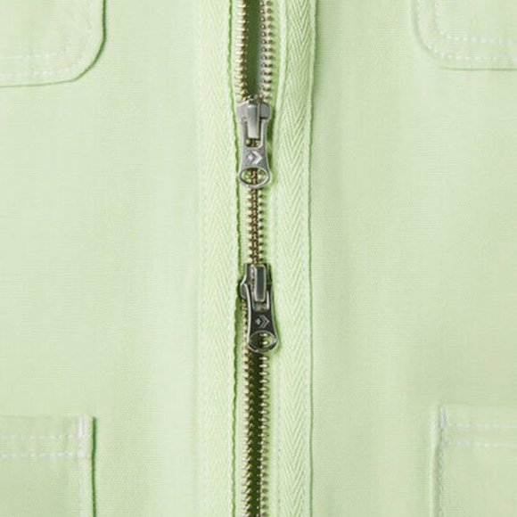 💖MEGA SALE💖Converse Mens 10020896-A07 Zip Front Long Sleeve Shirt Cotton Green - Picture 5 of 12